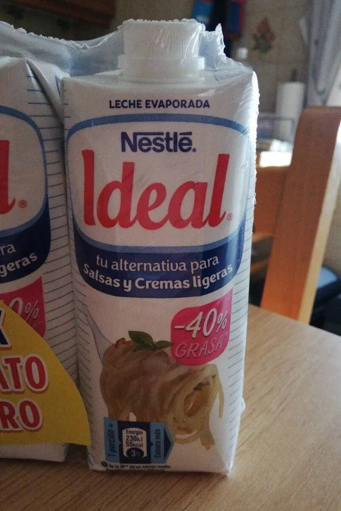 Leche evaporada