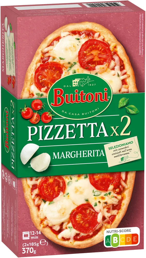 BUITONI PIZZETTA pizza surgelée Margherita 2X185g