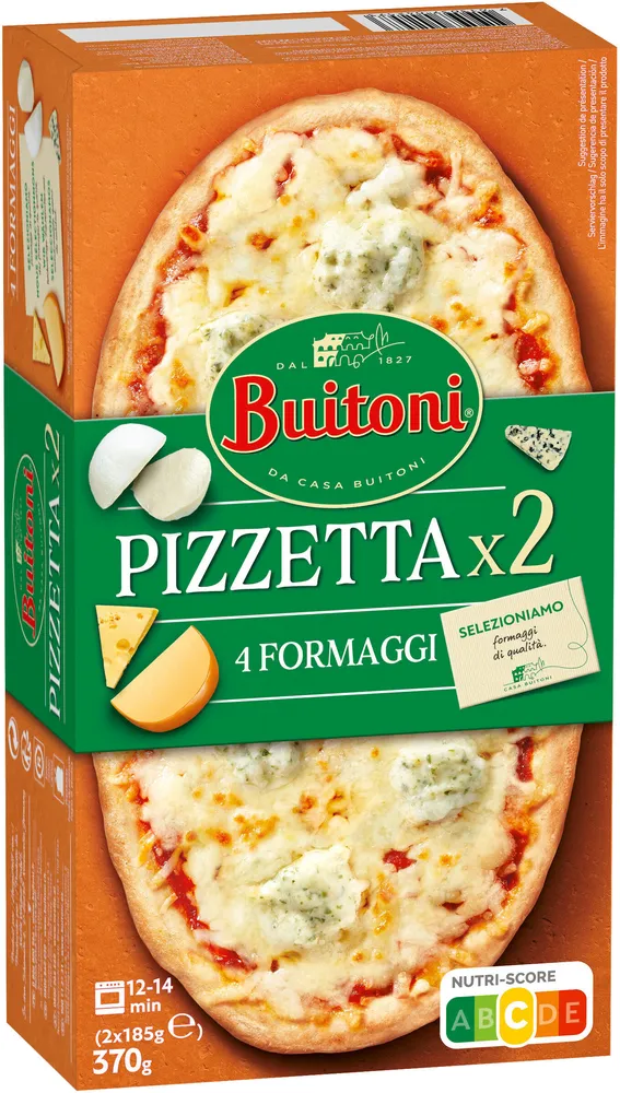 BUITONI PIZZETTA pizza surgelée 4 Formaggi 2X185g