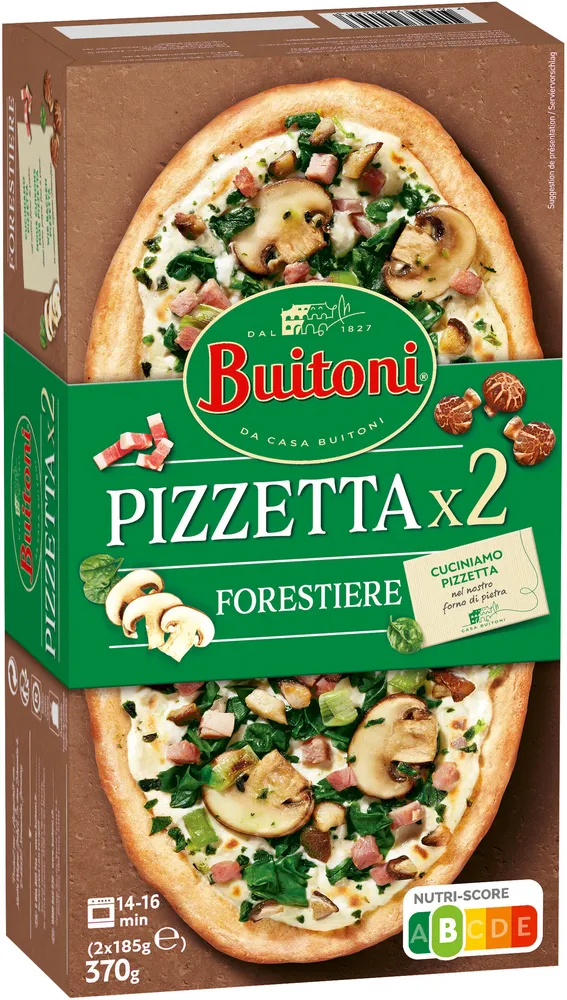 BUITONI PIZZETTA pizza surgelée Forestière 2X185g