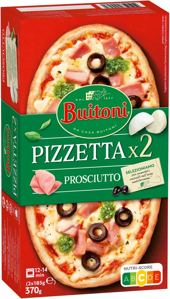 BUITONI PIZZETTA pizza surgelée Prosciutto 2X185g