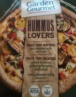 Hummus lovers pizza