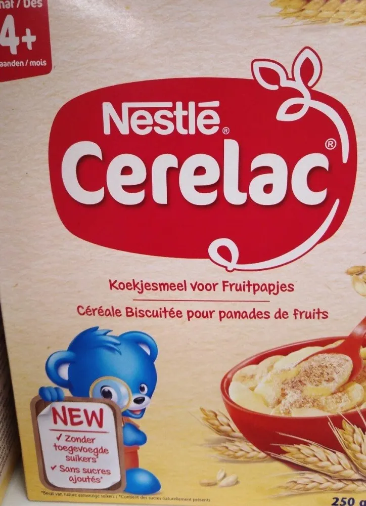 Céréale buscuitée pour panade de fruits