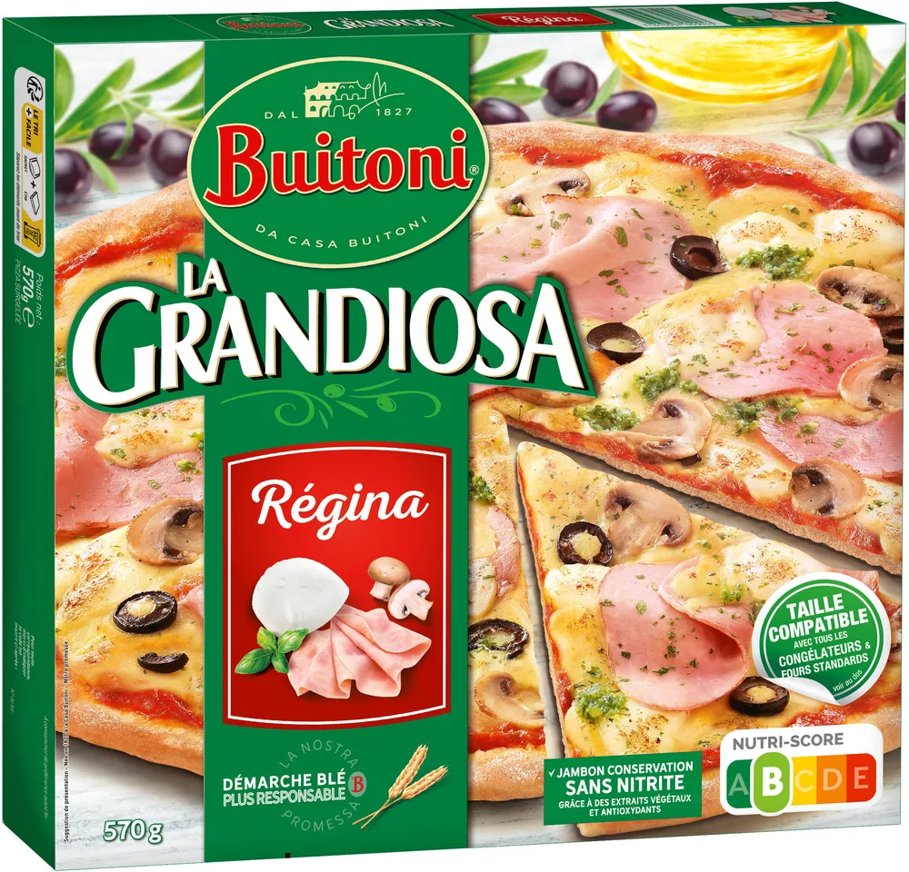 BUITONI LA GRANDIOSA pizza surgelée Régina 570g