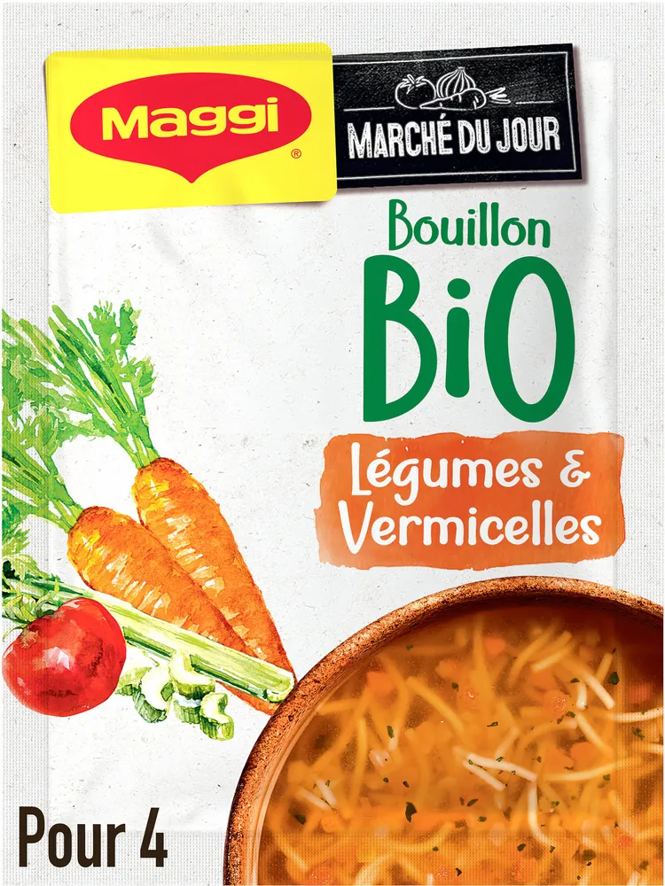 MAGGI BIO Soupe Bouillon de Légumes Vermicelles 60g