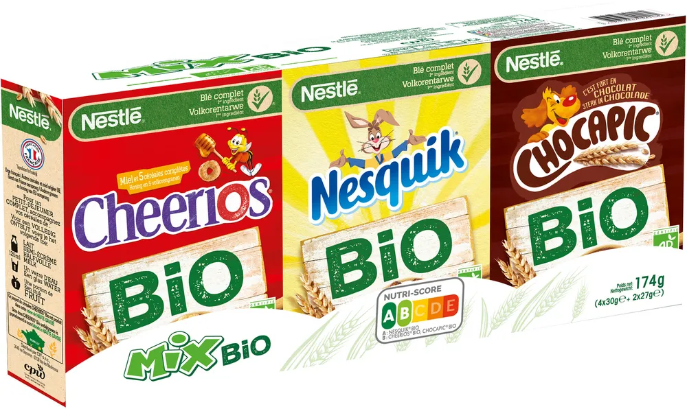 NESTLE MIX BIO céréales 4x30g + 2x27g