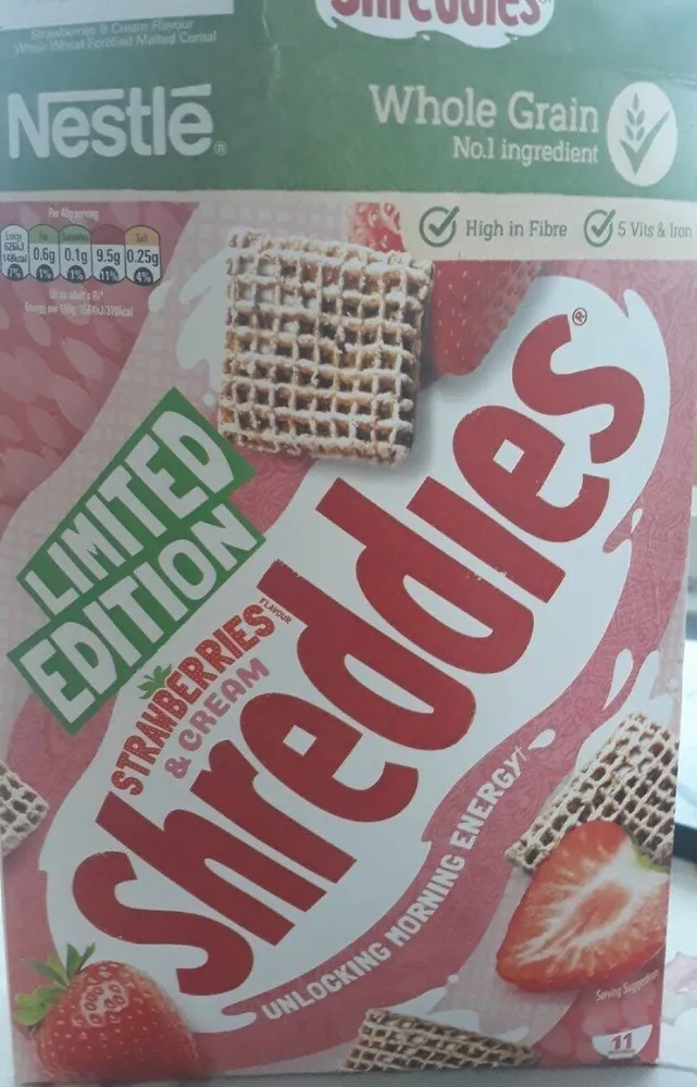 Strawberry and cream Shreddies