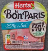 Le Bon Paris -25% de Sel conservation Sans Nitrite