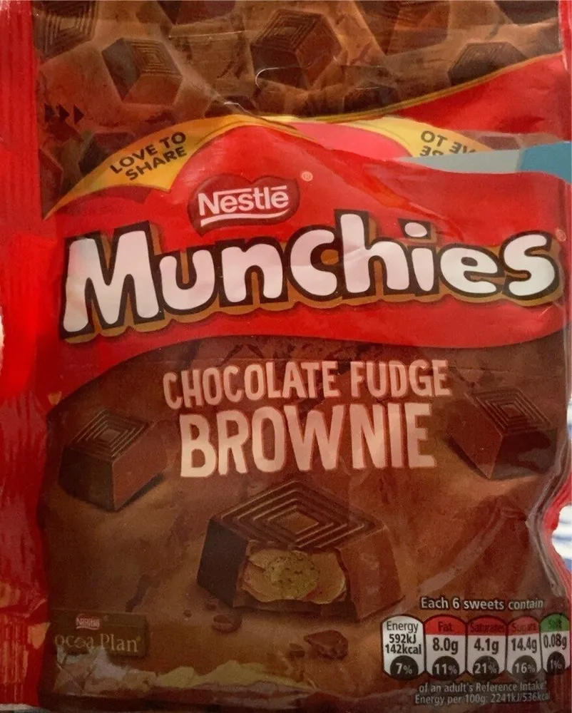Munchies Chocolate fudge brownie