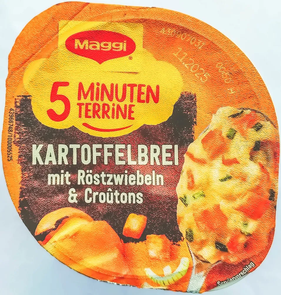 5 Minuten Terrine - Kartoffelbrei mit Röstzwiebeln & Croûtons