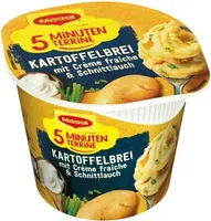 Kartoffelbrei mit Crème fraîche und Schnittlauch