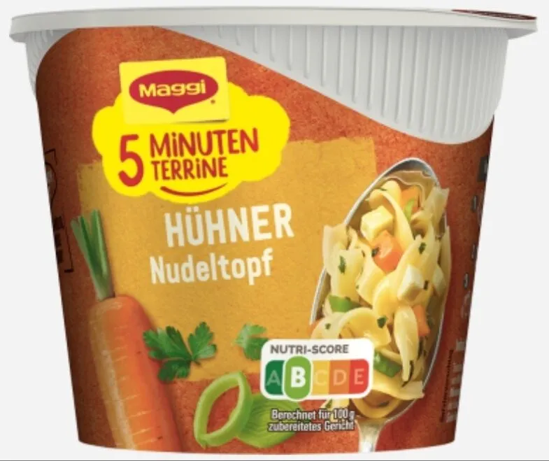 5 minuten Terrine Hühner Nudeltopf