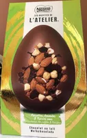 Oeuf de pâques noissettes, amandes et raisins secs