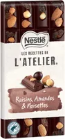 NESTLE L'ATELIER Tablette Chocolat noir raisins - 170g