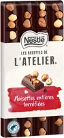 NESTLE L'ATELIER Tablette Chocolat noir noisettes - 170g