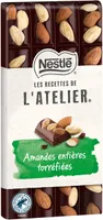 NESTLE L'ATELIER Tablette Chocolat noir amandes - 170g