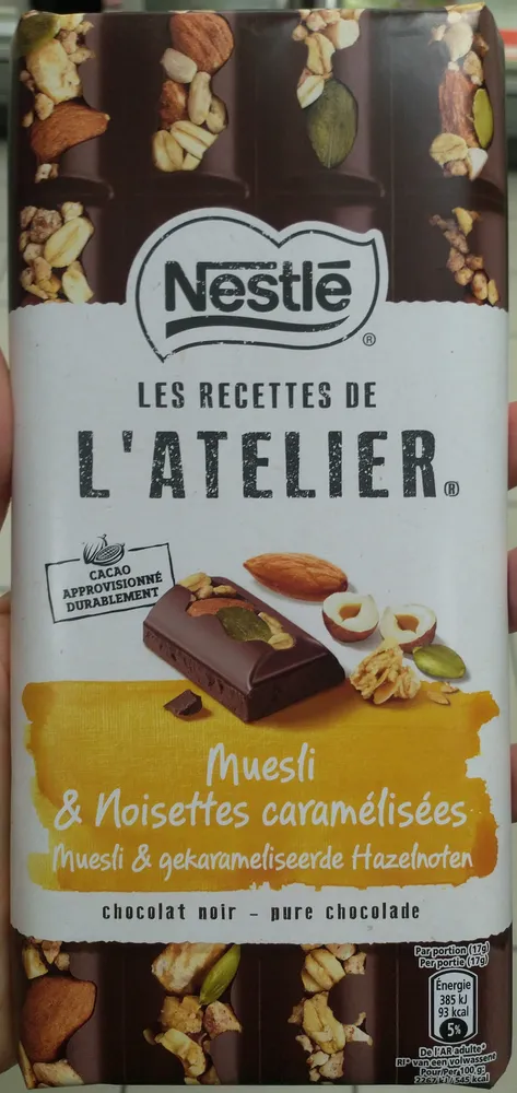 Chocolat Muesli & noisettes caramélisées
