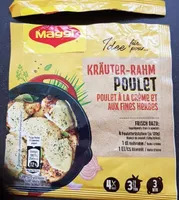 Sachet poudre pour poulet à la crème et aux fines herbes