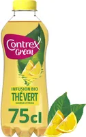 CONTREX Green bio eau aromatisée Thé Vert saveur Citron 75cl