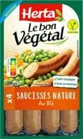 LE BON VEGETAL saucisses nature au blé