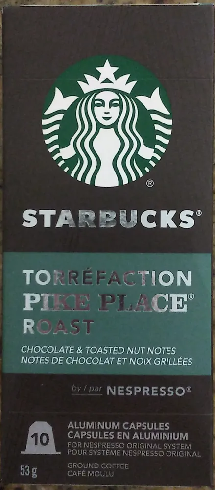 Torréfaction Pike Place Roast Ground Coffee Nespresso Capsules