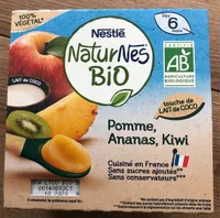 Naturnes bio pomme, ananas, kiwi
