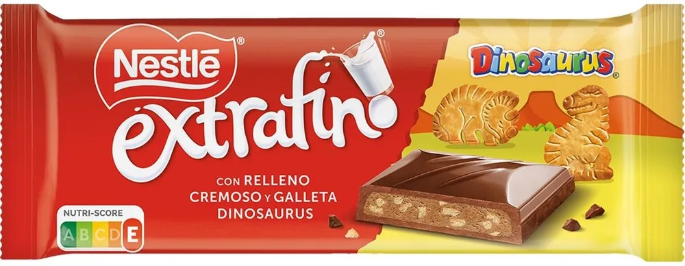 Extrafino con relleno cremoso y trocitos de galleta