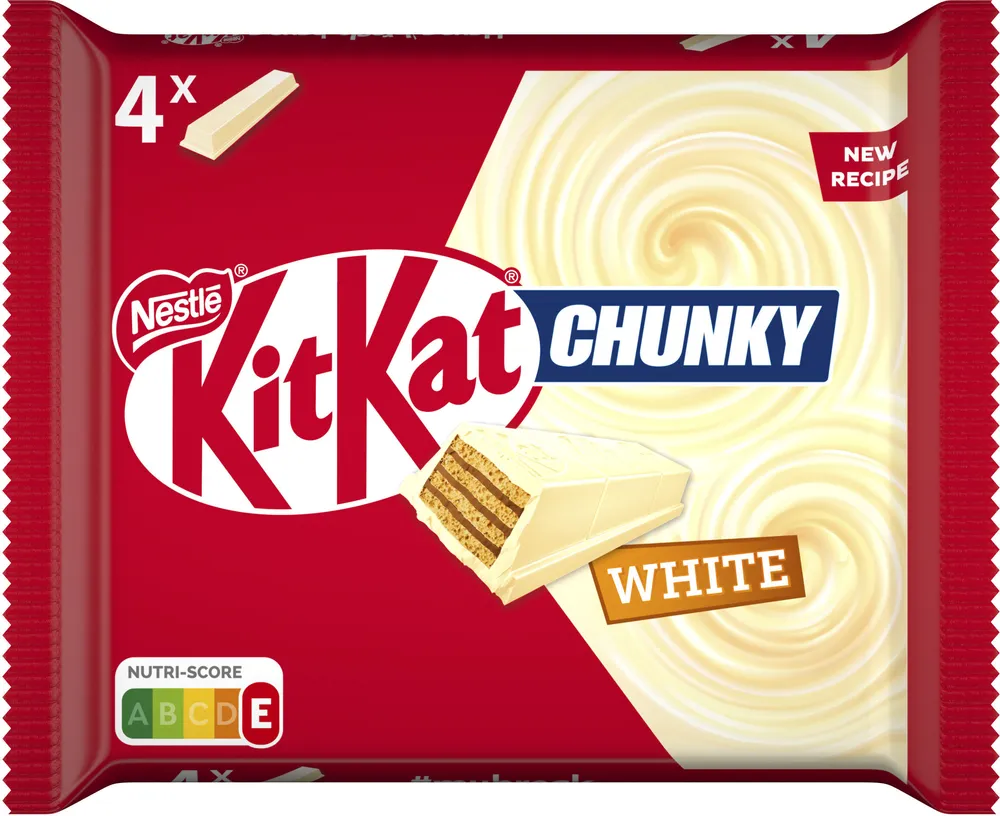 KITKAT Chuncky barre au chocolat blanc 4x40g