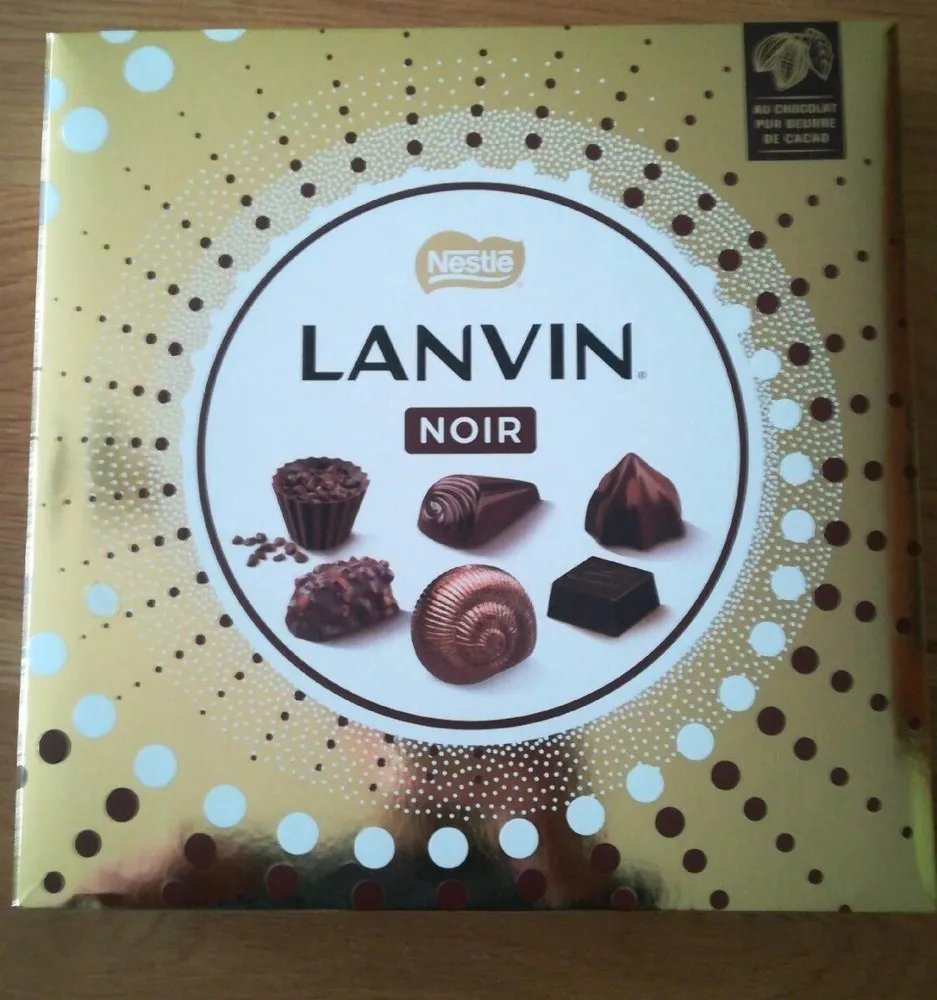 Lanvin noir au chocolat pur beurre et cacao
