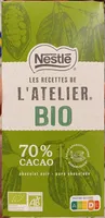 Les recettes de l'atelier bio 70% chocolat noir