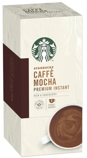 Mistura Para Bebida Com Café Em Sachê Caffè Mocha Starbucks Premium Mixes Caixa 88g 4 Unidades