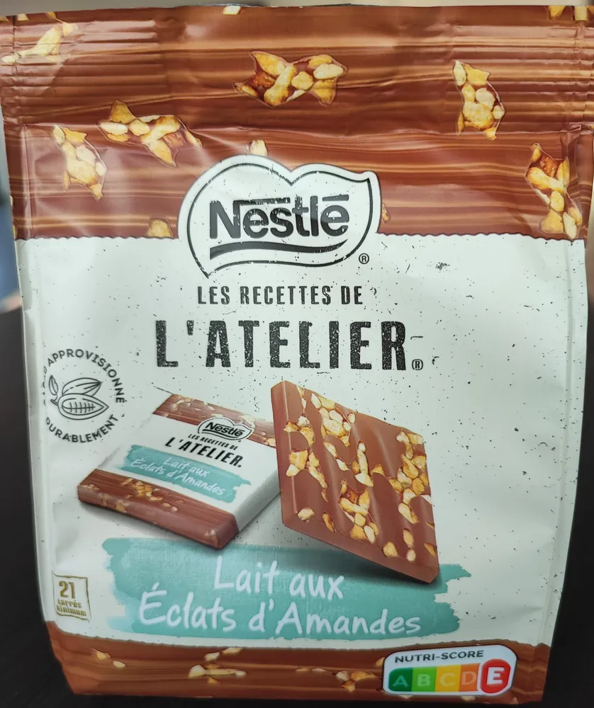 Les recettes de l'Atelier - Lait aux éclats d’amandes