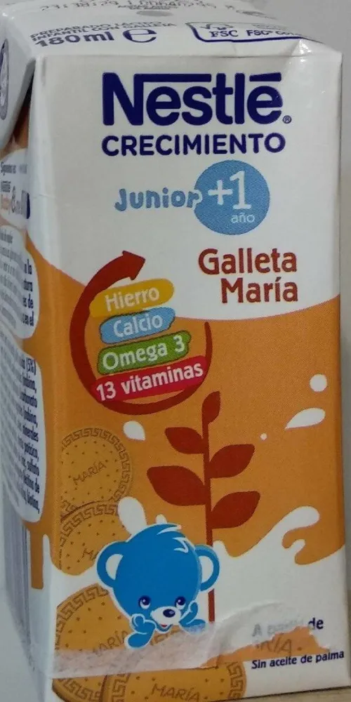 Crecimiento Junior +1 Año con Galleta María