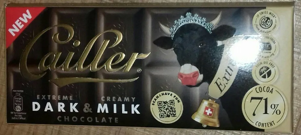 Cailler extreme dark & creamy milk