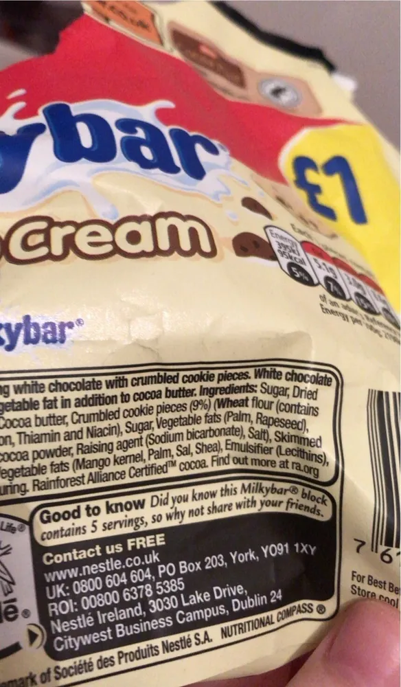 milkybar cookies and cream