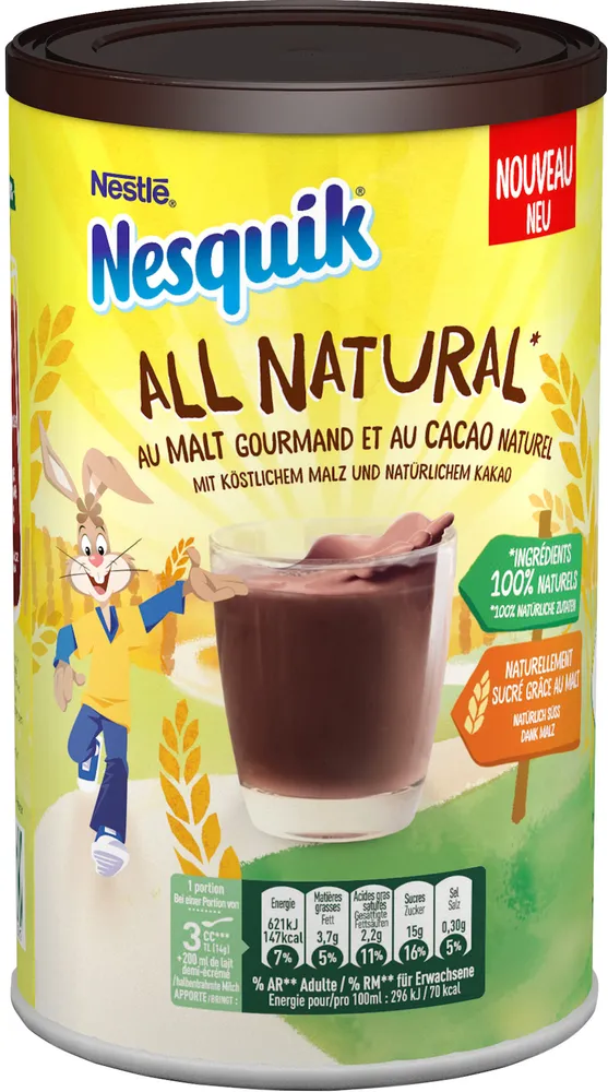NESQUIK ALL NATURAL malté 400g