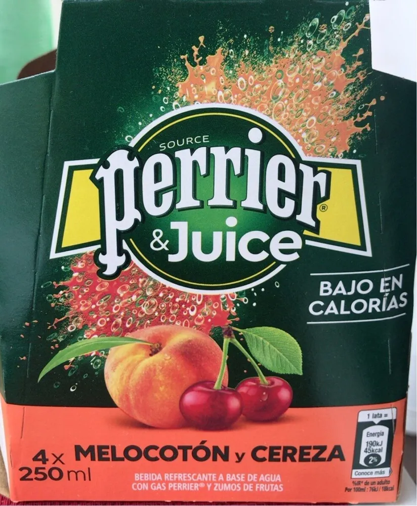 Perrier & juice melocoton y cereza