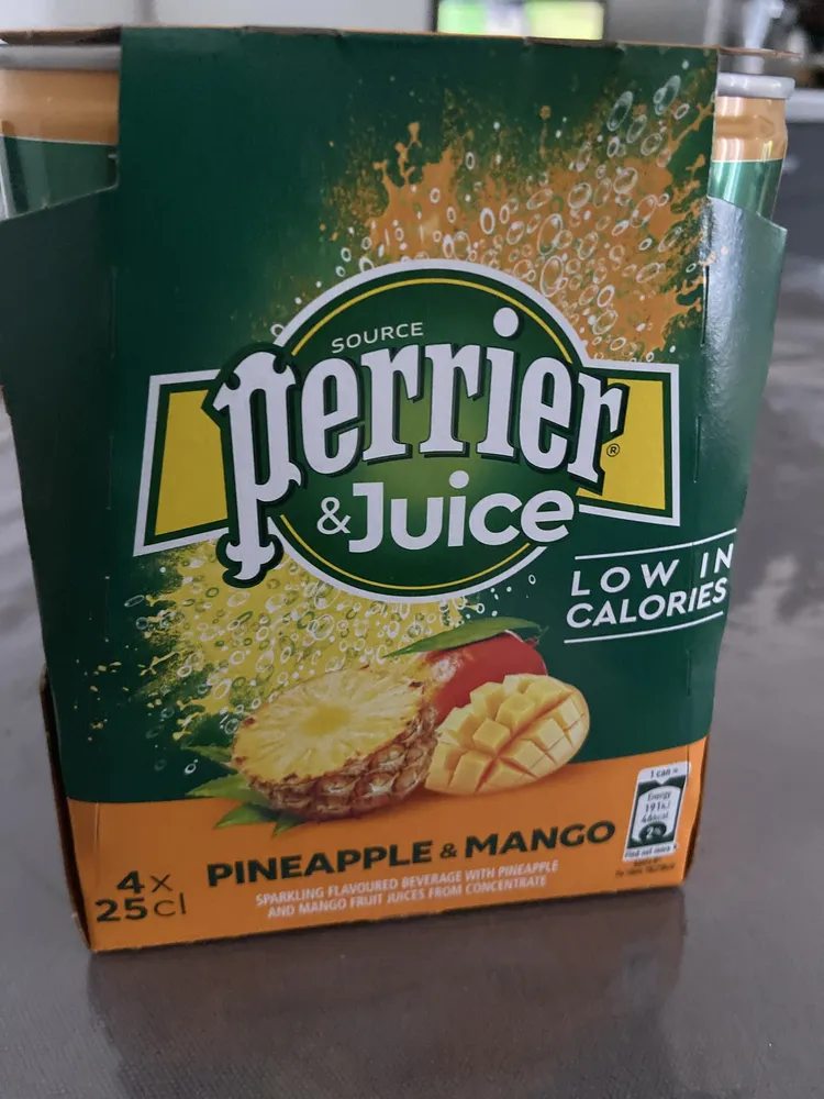 Eau Perrier Ananas et mangue
