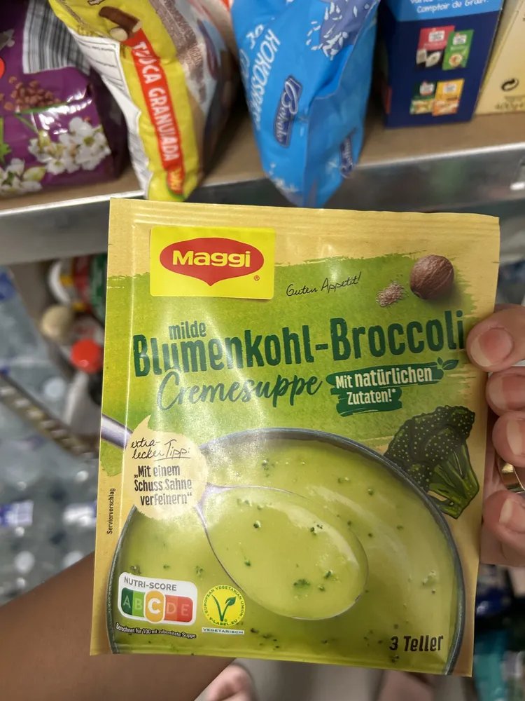 Sopa de brócolos sachê