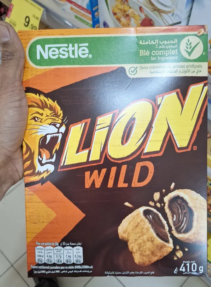Nestle lion wild cereal