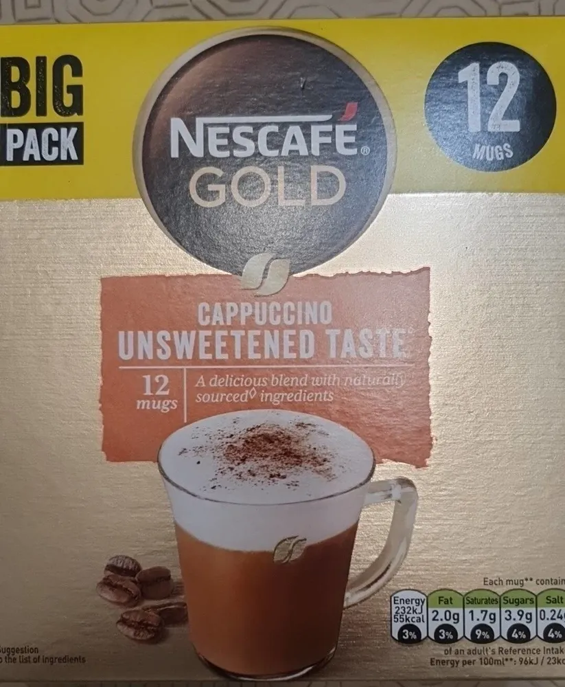 Cappuccino Unsweetened Taste coffee