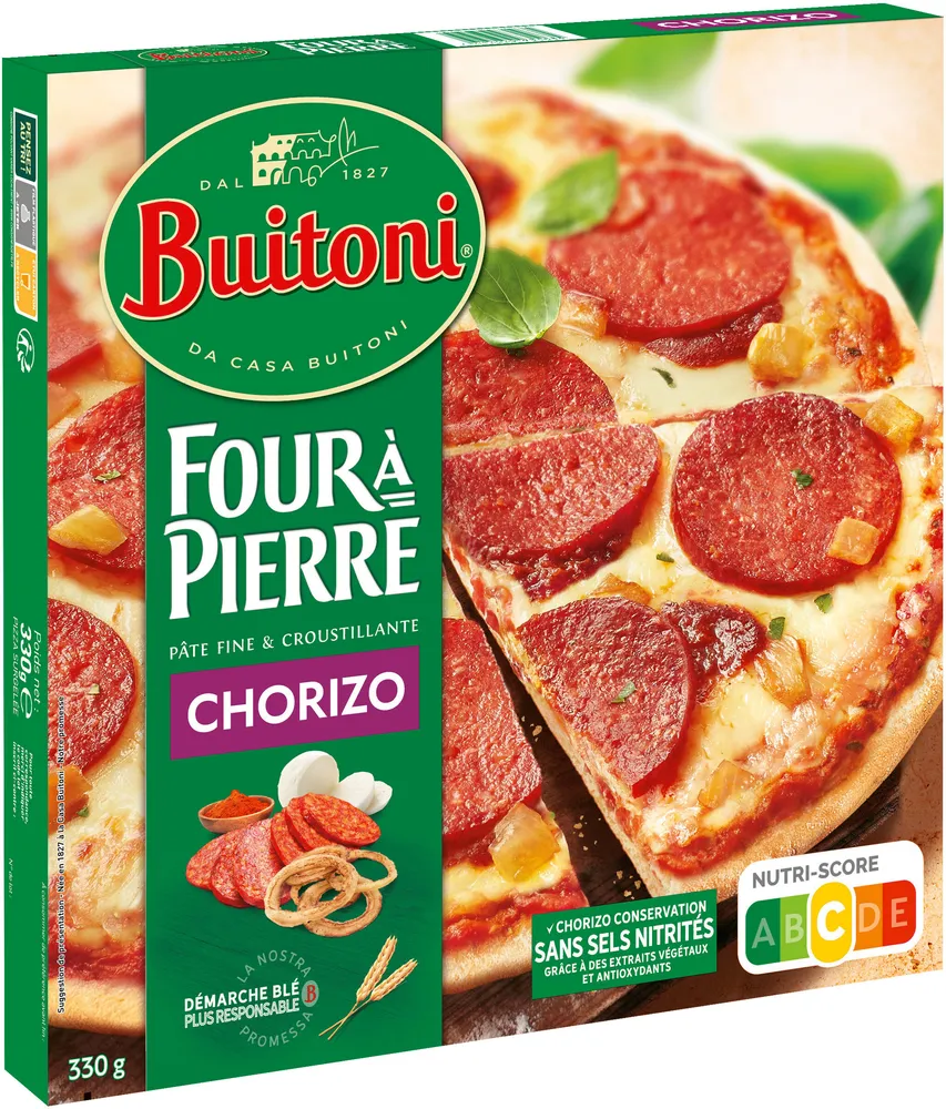BUITONI FOUR A PIERRE Pizza surgelée Chorizo 330g
