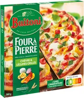 BUITONI FOUR A PIERRE Pizza surgelée Chèvre & Légumes 360g