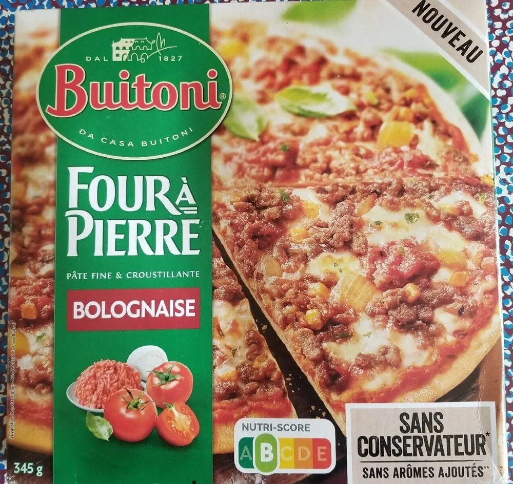 BUITONI FOUR A PIERRE Pizza surgelée Bolognaise 345g
