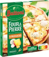BUITONI FOUR A PIERRE Pizza surgelée 4 Fromages 330g