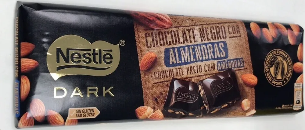 Nestlé Chocolate negro con almendras dark