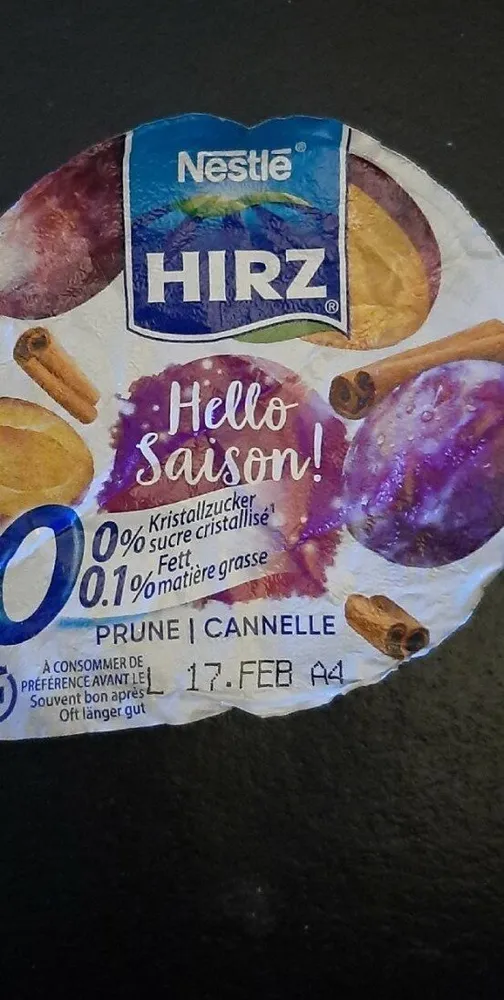 Hello saison yogurt prune cannelle
