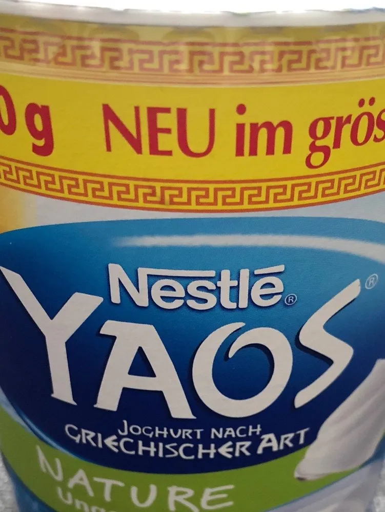 Yaos yaourt nature non sucré