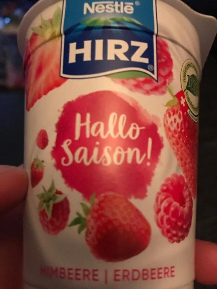 Yogourt écrémé fraises et framboises