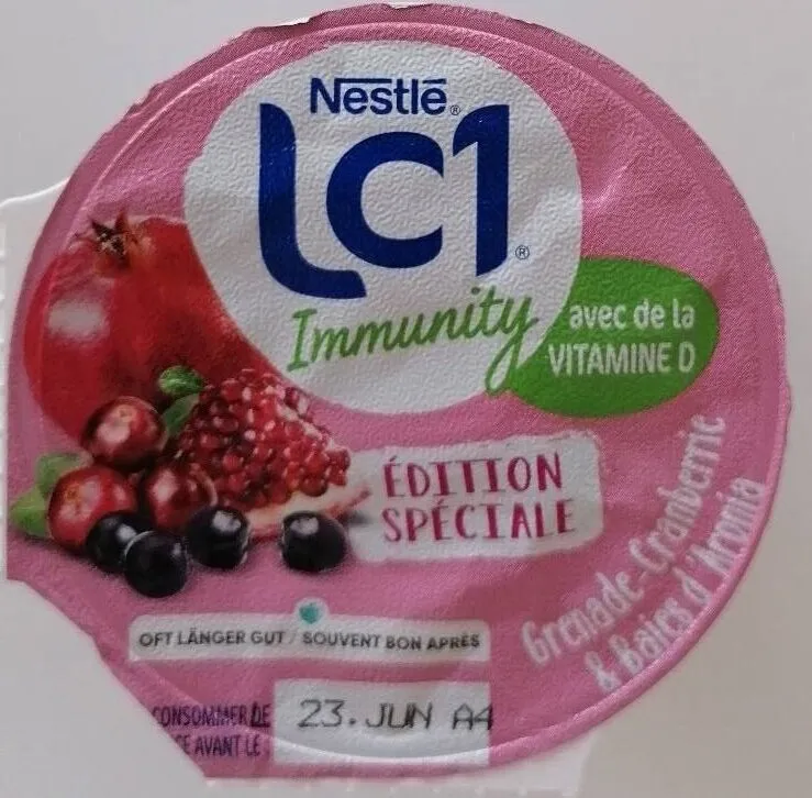 Yogourt LC1 grenade-cranberries & baies d'aronia